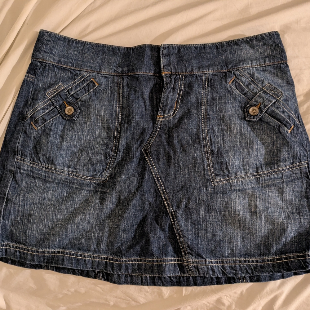 DKNY Blue Denim Skirt